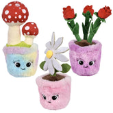 Soft Plush Flower Pots For Decor - Assorted